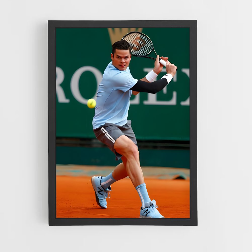 Poster Milos raonic – affiche Tennis (vue 2)